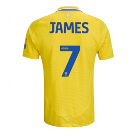 Herren Fußballbekleidung Leeds United Daniel James #7 Auswärtstrikot 2024-25 Kurzarm